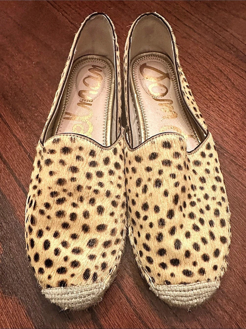 Sam Edelman Leopard Print Espadrille Flats